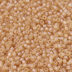 MIYUKIデリカビーズ  シリンダー  日本製シードビーズ  11/0  （db0852)マット透明ライトトパーズab  1.3x1.6mm  穴：0.8mm  約2000個/10g&nbsp;X-SEED-J020-DB0852