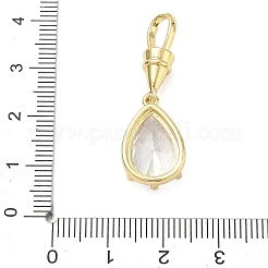 Brass Pave Cubic Zirconia Pendants&nbsp;CU-CBA6980-03G-H