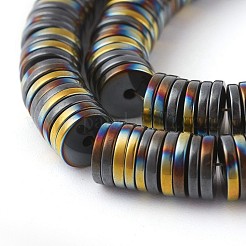 Electroplated Non-magnetic Synthetic Hematite Beads Strands&nbsp;G-P408-Q-6x1
