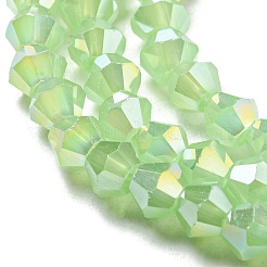 Imitation Jade Electroplate Glass Beads Strands&nbsp;LS-GLAA-F029-J4mm-A01