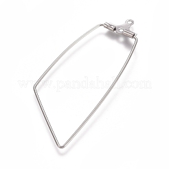 Tarnish Resistant 304 Stainless Steel Wire Pendants&nbsp;STAS-M274-016P