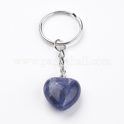 Natural Sodalite Keychain&nbsp;KEYC-F019-02E
