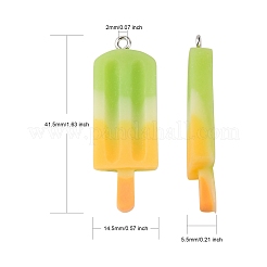 Rainbow Resin Pendants&nbsp;CRES-S359-30