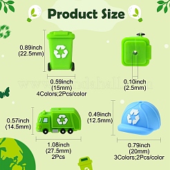 16Pcs 3 Styles Silicone Beads&nbsp;SIL-CJ0003-14
