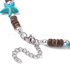 Synthetic Turquoise Tortoise Pendant Necklaces&nbsp;NJEW-JN04573-01