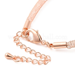 Brass Mesh Chain Bracelets for Women&nbsp;DIY-B066-02G-04