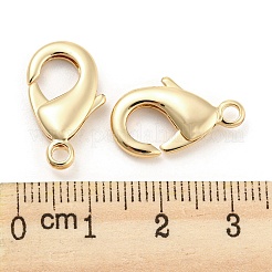 真鍮カニカン  ジュエリー作りのための  18KGP本金メッキ  19.5x11.5x4mm  穴：2.3mm&nbsp;KK-Q789-05G