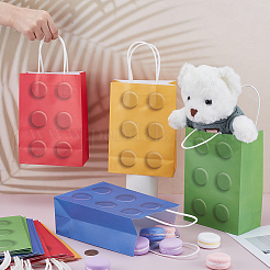 36Pcs 4 Colors Paper Gift Tote Bags&nbsp;ABAG-GO0001-10