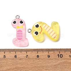 Luminous Transparent Resin Pendants&nbsp;RESI-A046-01