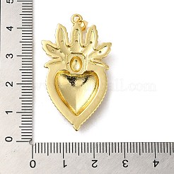 Rack Plating Brass Micro Pave Cubic Zirconia Pendants&nbsp;KK-P241-31G
