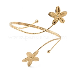 304 Stainless Steel Arm Cuff Bangles for Women&nbsp;BJEW-B152-01G-B