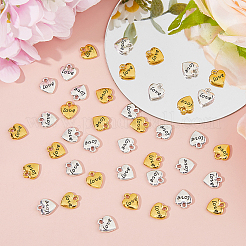 100Pcs 2 Colors Tibetan Style Zinc Alloy Charms&nbsp;FIND-DC0007-81