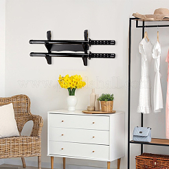 2-Tier MDF Board Wall Mounted Sword Display Rack&nbsp;ODIS-WH0043-256A