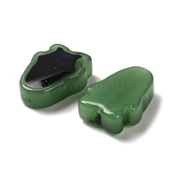 ガラスビーズ  温度感知色変化ビーズ  チューリップ  シーグリーン  15x11.5x5.5mm  穴：1.3mm&nbsp;GLAA-P072-06E