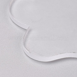 Transparent Blank Acrylic Pendants&nbsp;TACR-WH0002-08