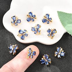 SHEGRACE Butterfly Brass Micro Pave Cubic Zirconia Spacer Bars&nbsp;XGRQ5K655-825G-B