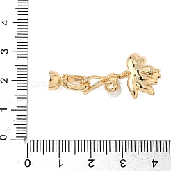 Brass Enamel Fold Over Clasps&nbsp;KK-S531-31G-A