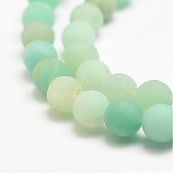 Natural Amazonite Bead Strands&nbsp;G-G684-03-4mm