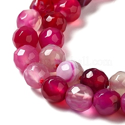 Natural Striped Agate/Banded Agate Beads Strands&nbsp;G-A246-8mm-13