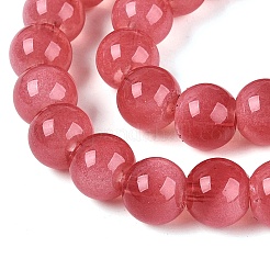 Transparent Glass Imitation Cat Eye Beads Strands&nbsp;GLAA-Q110-01C-12