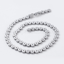 PVD Vacuum Plating Electroplate Non-magnetic Synthetic Hematite Beads Strands&nbsp;G-F534-K07