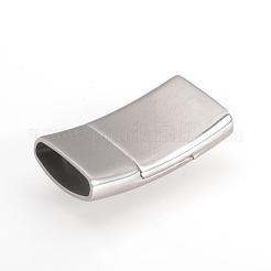 Tarnish Resistant 304 Stainless Steel Magnetic Clasps with Glue-in Ends&nbsp;STAS-Q211-45