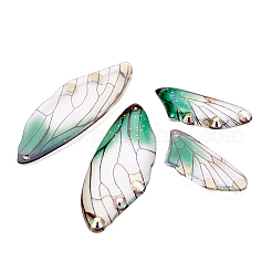 Transparent Resin Crystal AB Rhinestone Pendants Set&nbsp;RESI-TAC0002-47B