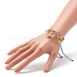 Adjustable Nylon Thread Braided Bead Bracelets Sets&nbsp;BJEW-JB06438-02