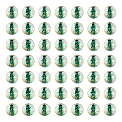 100Pcs Crackle Transparent Glass Beads&nbsp;GLAA-TADJ0001-12F