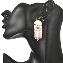 3 Pairs 3 Colors Brass Chandelier Earrings for Women&nbsp;EJEW-MZ00757