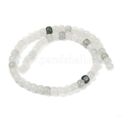 天然石翡翠ビーズ連売り  バレル  8~8.5x6~6.5mm  穴：0.6mm  約57個/連  14.80''（37.6センチメートル）&nbsp;G-K391-A01-01