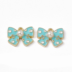 Alloy Enamel Pendants&nbsp;PALLOY-P287-05LG