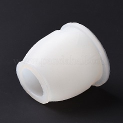 卵殻型キャンドルホルダーシリコンモールド  樹脂石膏コンクリート鋳造金型  ホワイト  77x84mm&nbsp;DIY-I111-01
