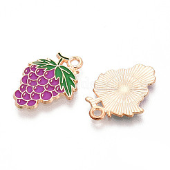 Fruit Alloy Enamel Pendants&nbsp;ENAM-T022-32I