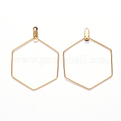 PVD Vacuum Plating 304 Stainless Steel Wire Pendants&nbsp;STAS-S103-14G