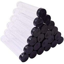 プラスチックビーズ収納ケース  ボトル  コラム  透明  105x20mm&nbsp;CON-PH0001-10