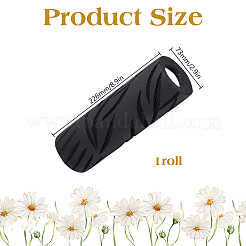 合成ゴムテクスチャペイントローラー  塗装用品  ブラック  226x73mm&nbsp;DIY-WH0591-631
