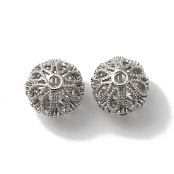 Rack Plating Brass Micro Pave Cubic Zirconia Beads&nbsp;X-KK-C020-03P
