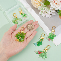 6Pcs Lily of the Valley Acrylic Pendant Decoration&nbsp;HJEW-DR00144