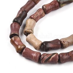 Natural Polychrome Jasper/Picasso Stone/Picasso Jasper Beads Strands&nbsp;G-T140-91