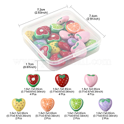 20Pcs 7 Styles Opaque Acrylic Beads&nbsp;MACR-FS0002-22