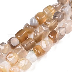 Natural Grey Agate Beads Strands&nbsp;G-N342-64