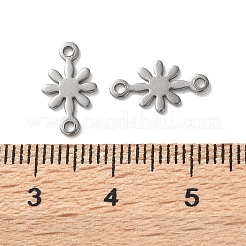 304 Stainless Steel Flower Connector Charms&nbsp;STAS-S172-04P
