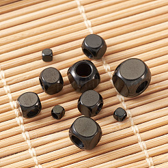 304ステンレススチールビーズ  キューブ  電気泳動黒  2~6x2~6x2~6mm  穴：1.5~3mm  50個/箱&nbsp;STAS-TA0001-09EB
