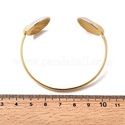 304 Stainless Steel Cuff Bangles for Women&nbsp;BJEW-F509-01G
