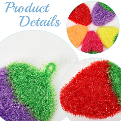 10Pcs 5 Colors Polyester Cleaning Cloths&nbsp;AJEW-GF0011-61