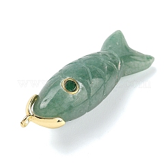 Natural Green Aventurine Carved Pendants&nbsp;X-G-P599-07G-06