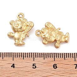 316サージカルステンレスペンダント  マウスチャーム  18KGP本金メッキ  17x12.5x4mm  穴：1mm&nbsp;STAS-B072-04G-01