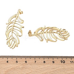 Hollow Leaf 304 Stainless Steel Earrings&nbsp;EJEW-D353-02G