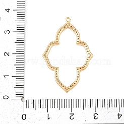 Brass Micro Pave Cubic Zirconia Pendants&nbsp;KK-Z133-05G-02